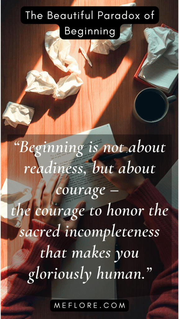 courage to begin