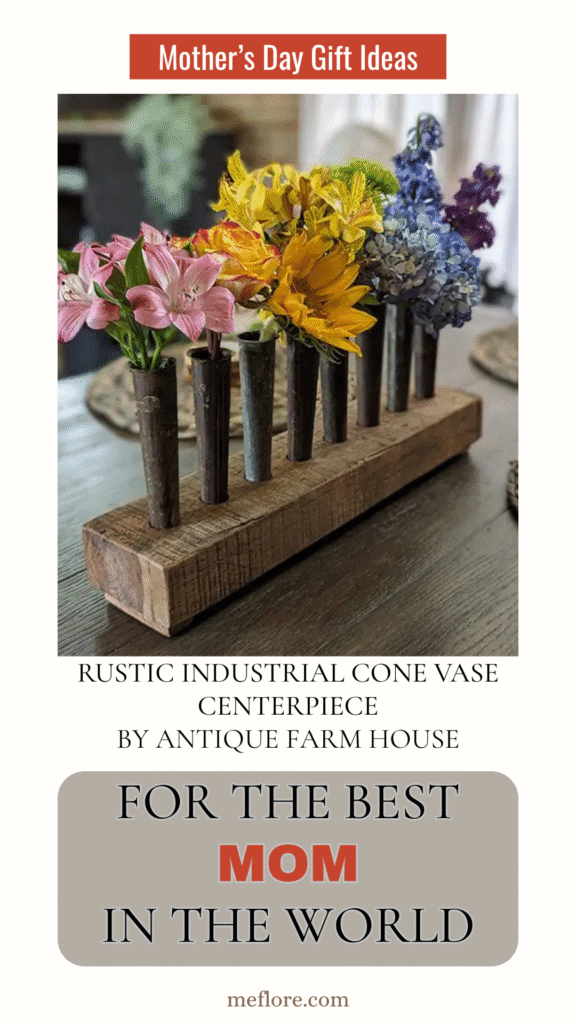 Mother's Day Gift Ideas: Rustic Cone Vase Centerpiece by Antique Farm House
