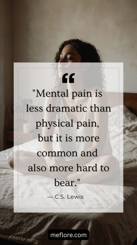 mental pain quote by CS Lewis
