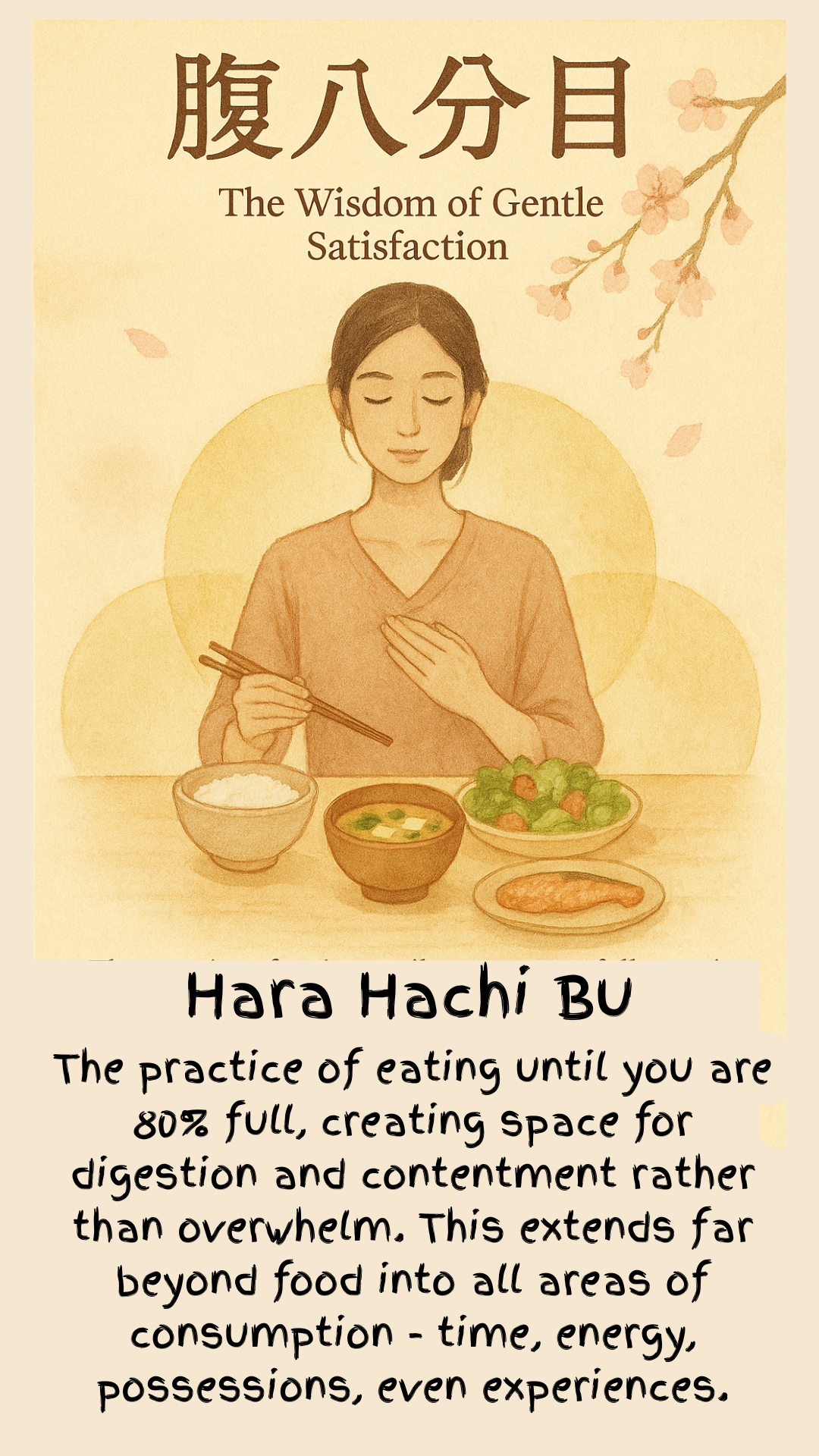Hara Hachi Bu - The Wisdom of Gentle Satisfaction