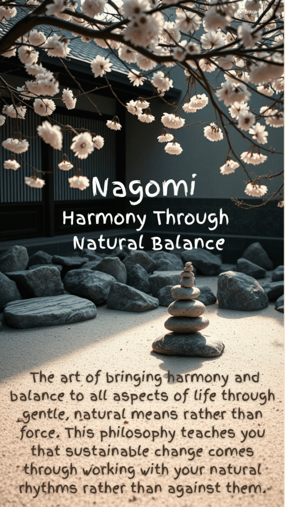 Japanese wisdom: Nagomi