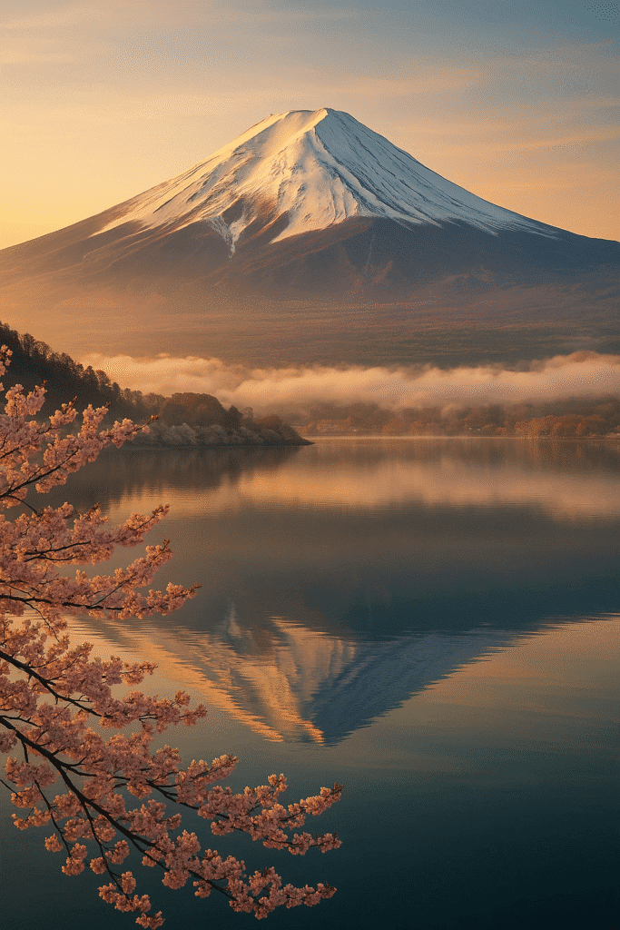 Mount Fuji (Fujisan) at dawn