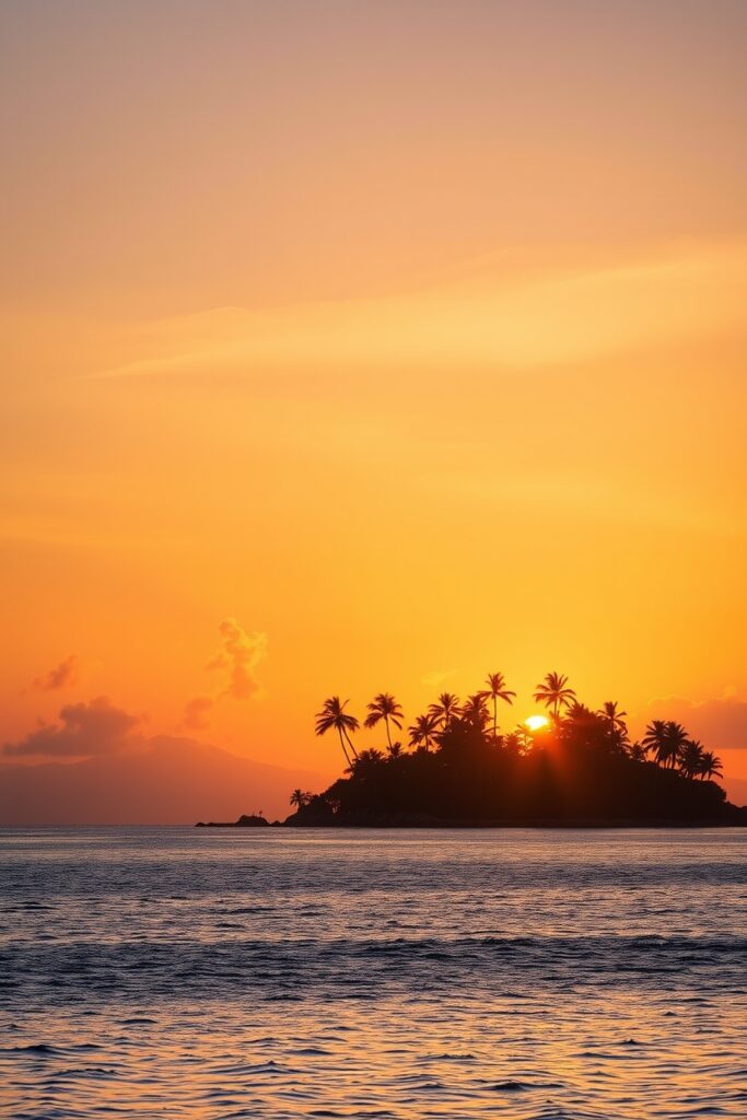 tropical sunset