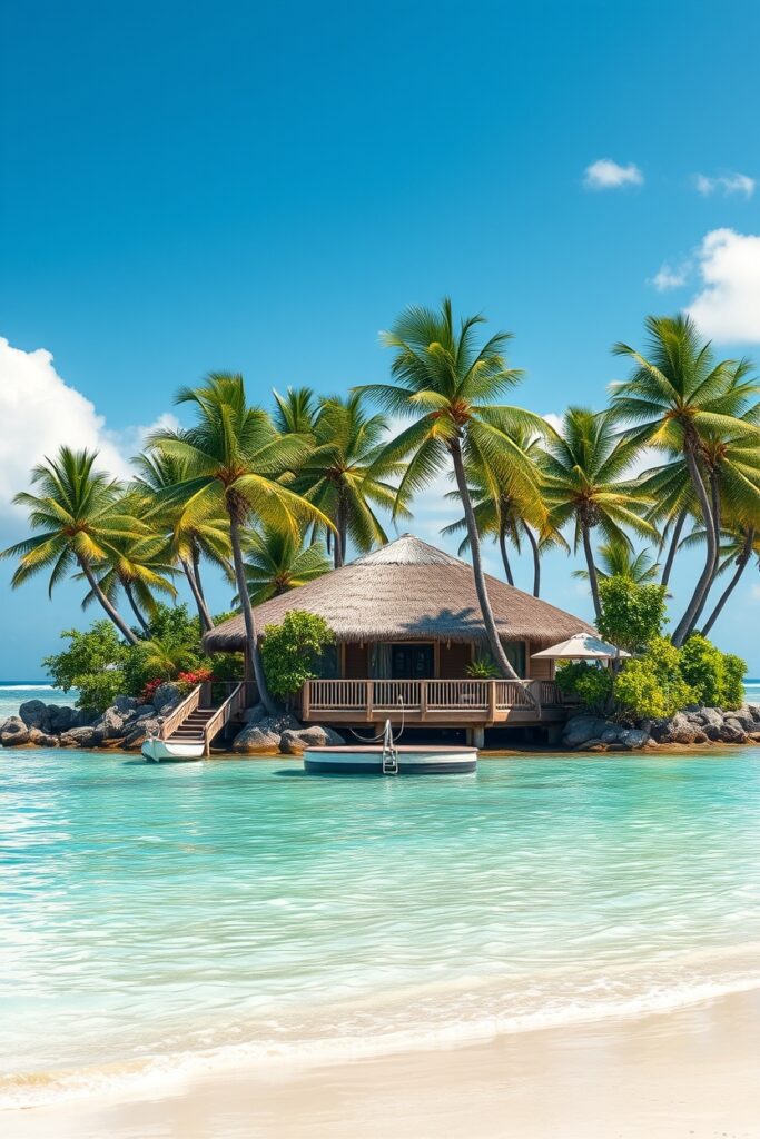 summer season tropical island
