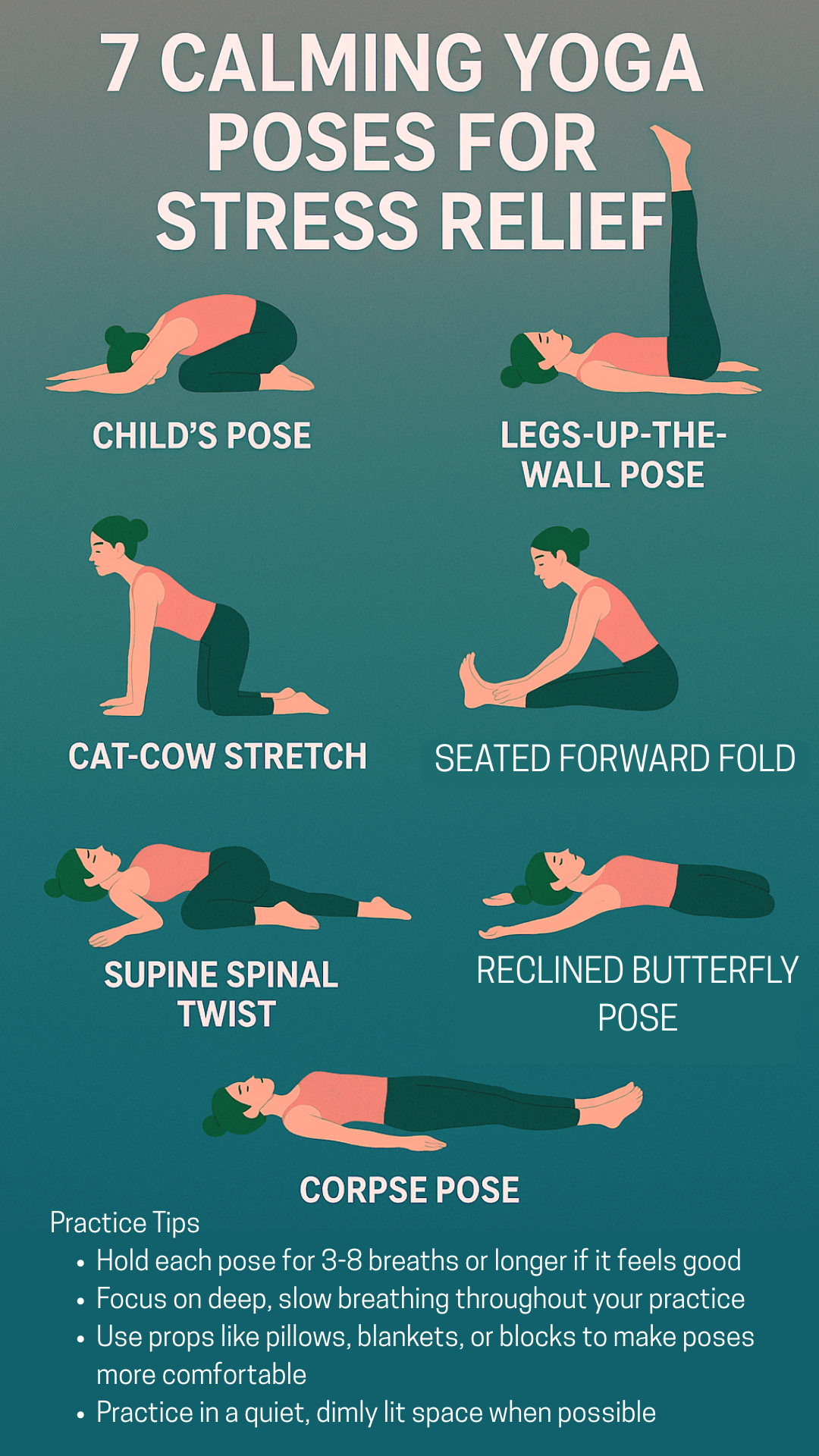 7 Calming Yoga Poses for Stress Relief